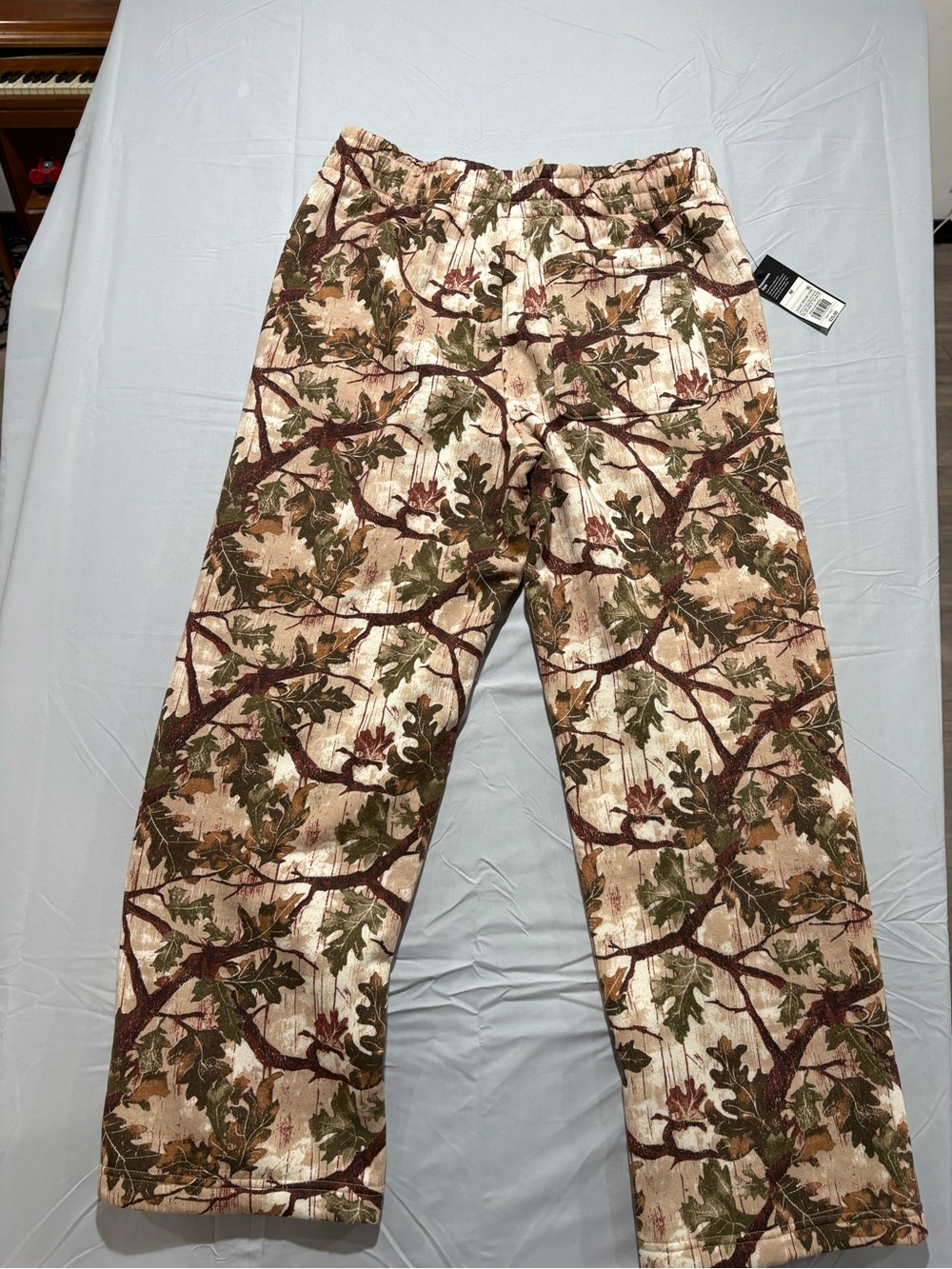 Men's Camouflage Oak Leaf Print Pants - Brown/Green